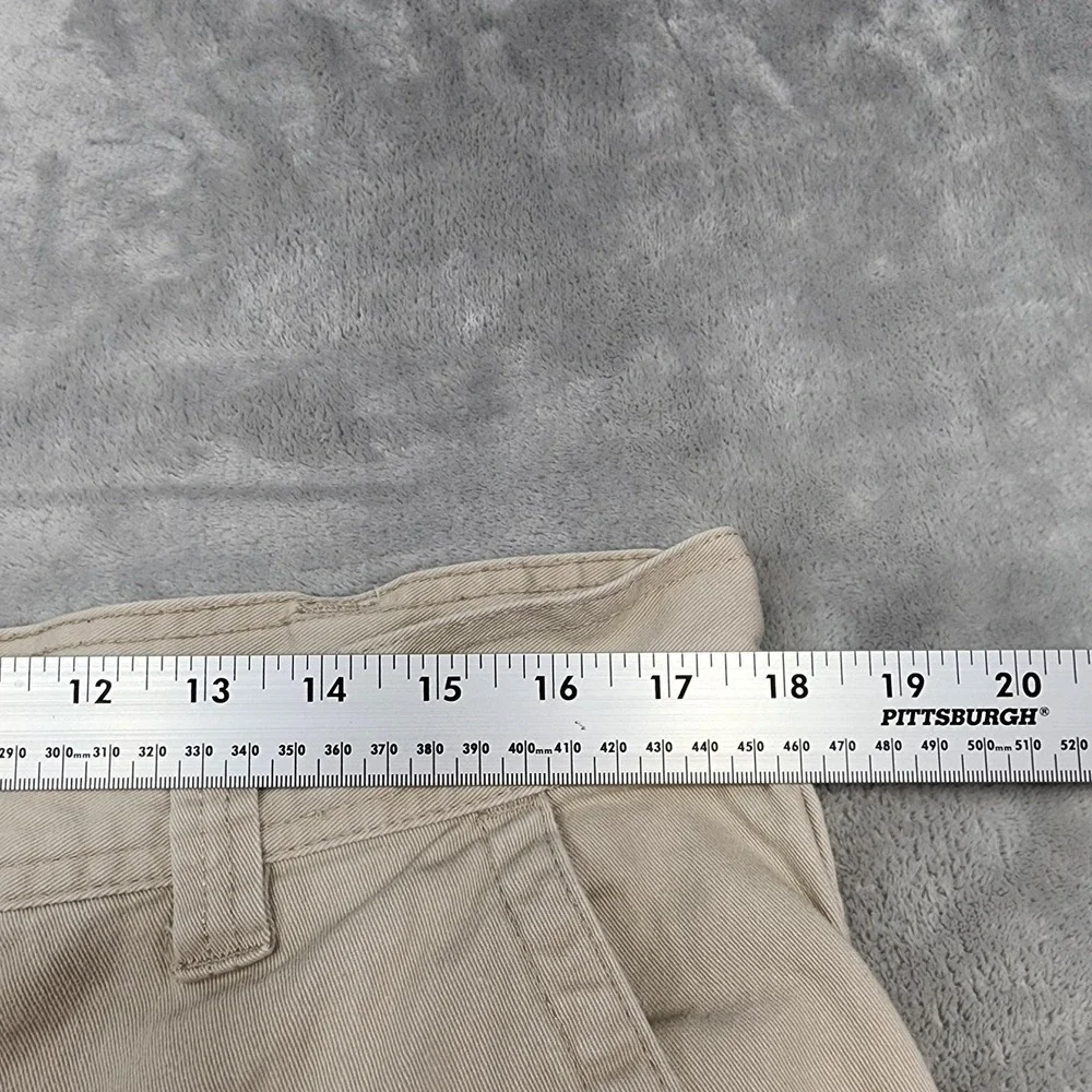 Vintage Basic Editions Pants Mens 36x32 Beige Cargo Regular Fit Cotton Casual